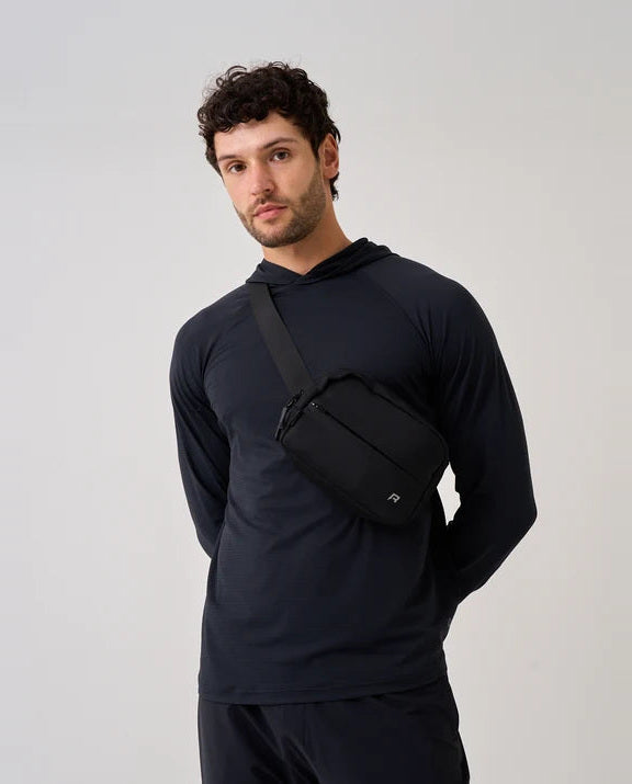 Mens Reprimo Strider Crossbody Bag Black