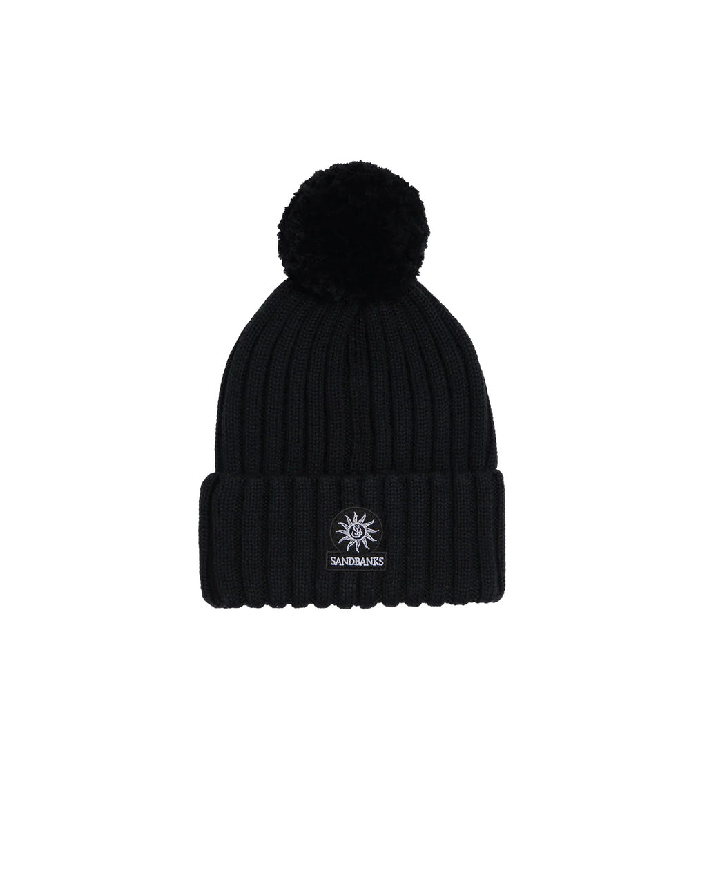 Women's Sandbanks Black Pom Pom Beanie Hat - image 1