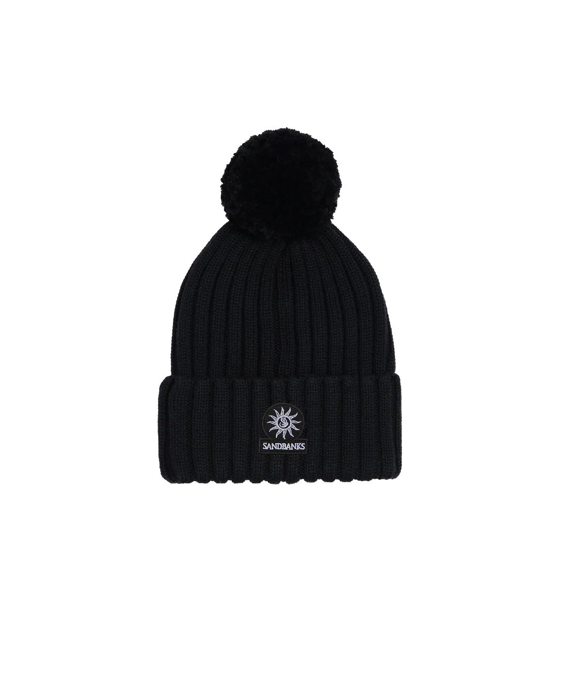Women's Sandbanks Black Pom Pom Beanie Hat - image 1
