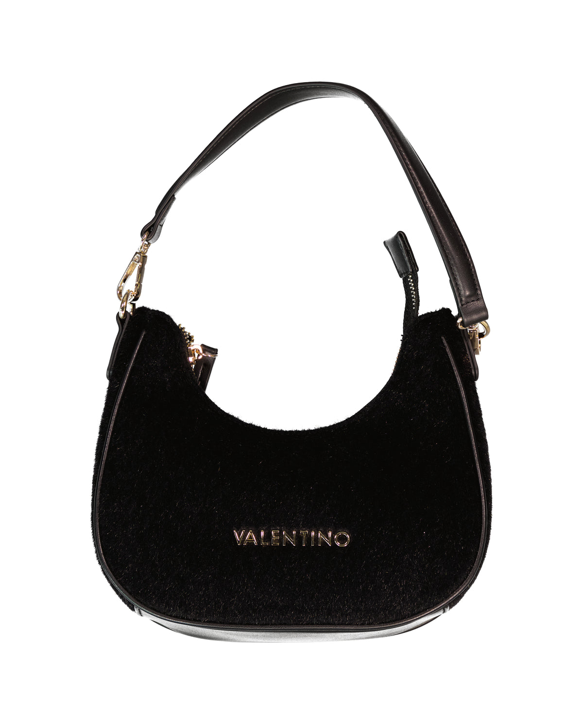 Women's Valentino Ocarina Winter Shoulder Bag In Black