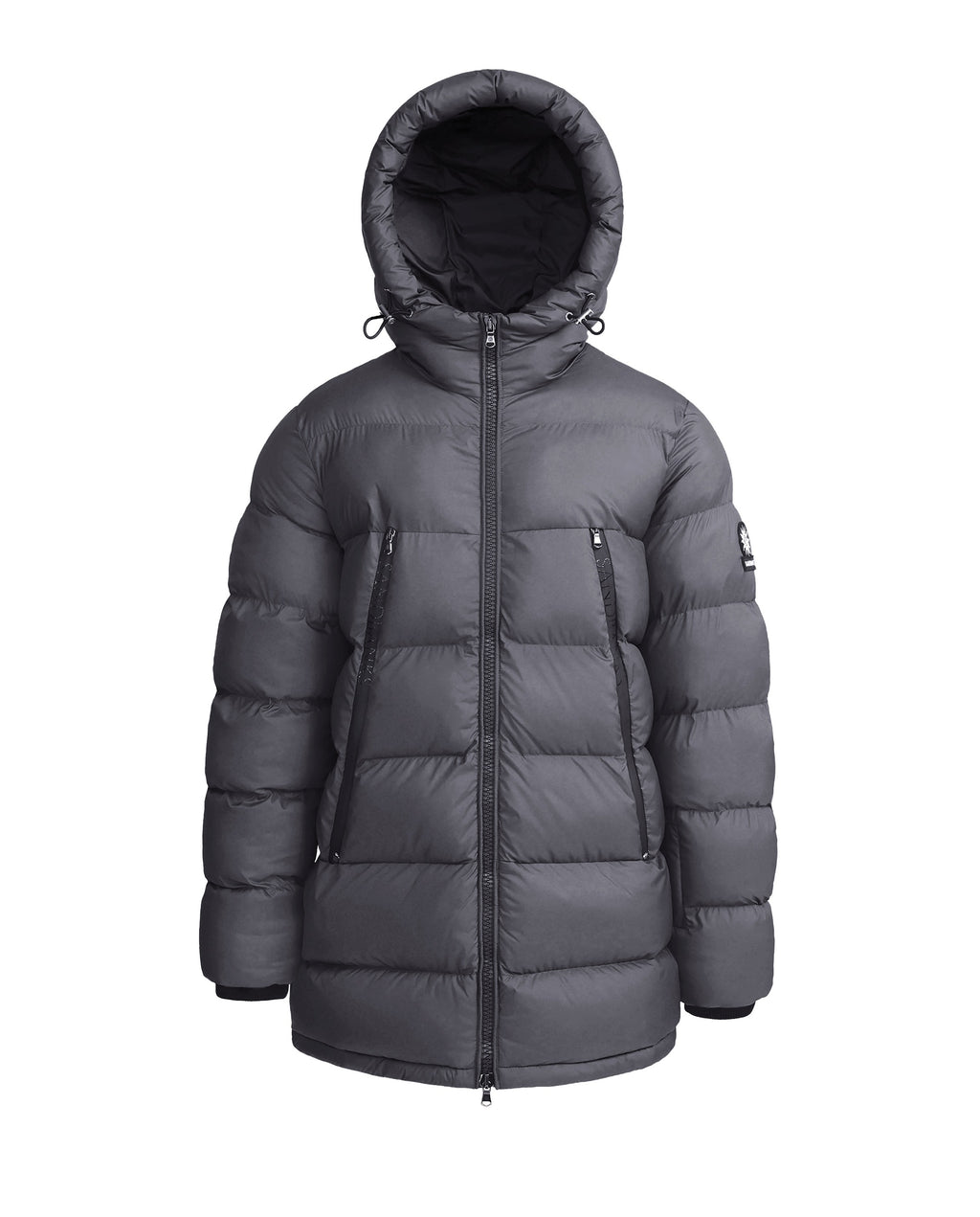 Men's Sandbanks Ravine Charcoal Mid Puffer Jacket — image 01