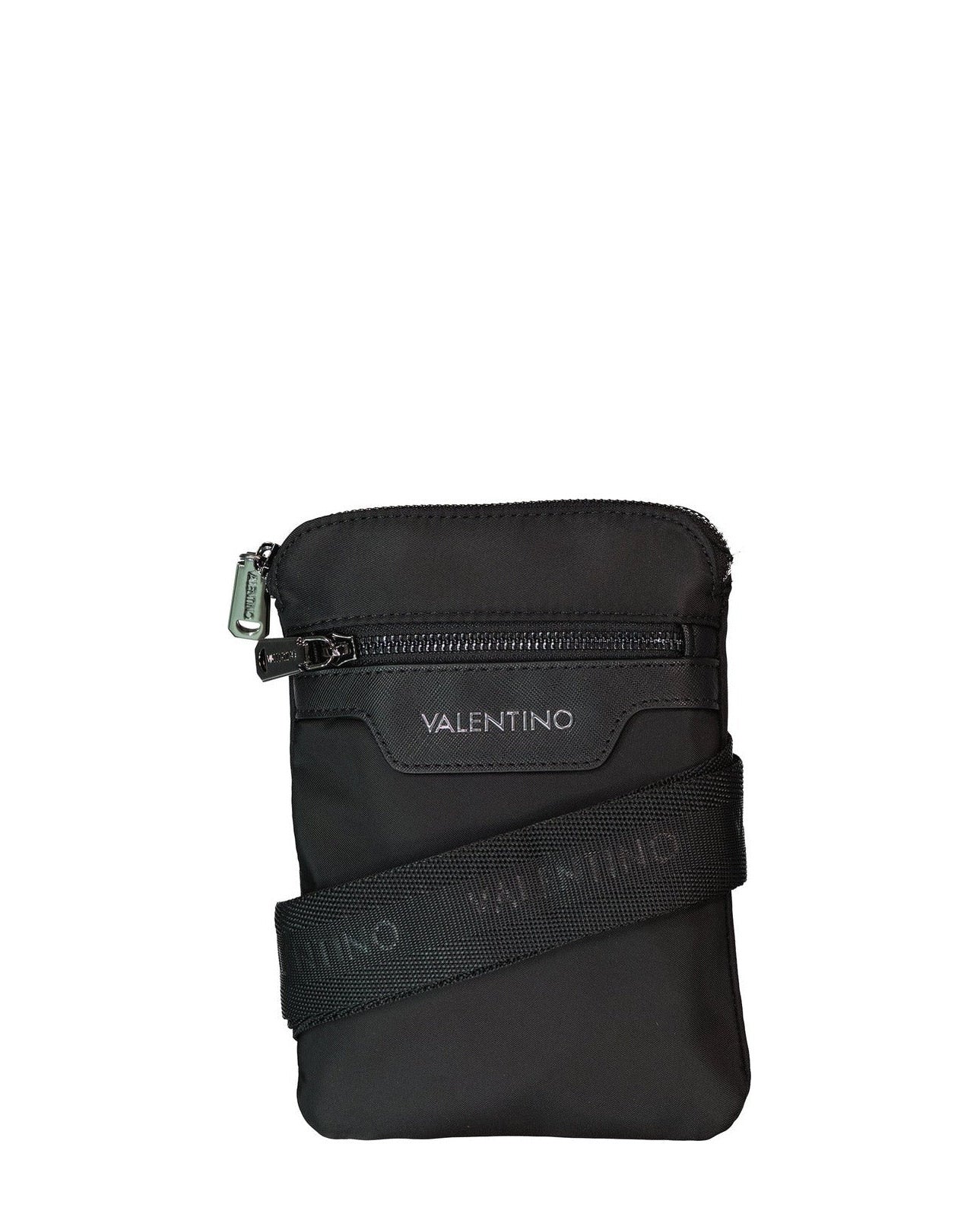 Men's Valentino Bags Cardano Black Soft Crossbody Bag