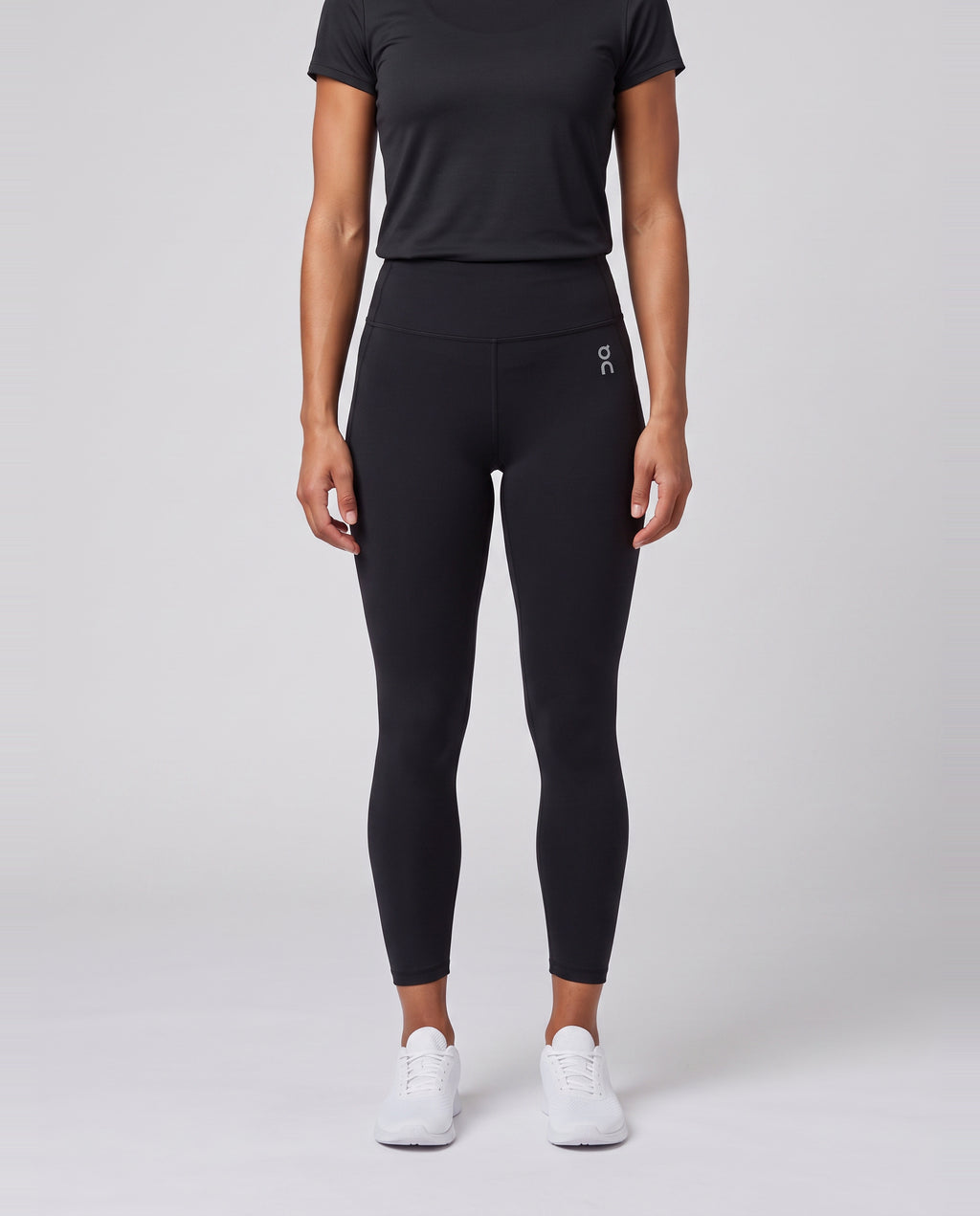 Women's On Running Studio Tights 7/8 Black worn by model