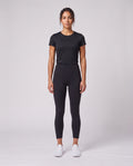 Women's On Running Train Tights 7/8 2 Black worn by model