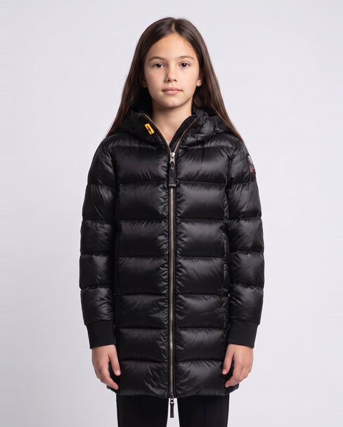Girls Parajumpers Marion Jacket in Black — on model