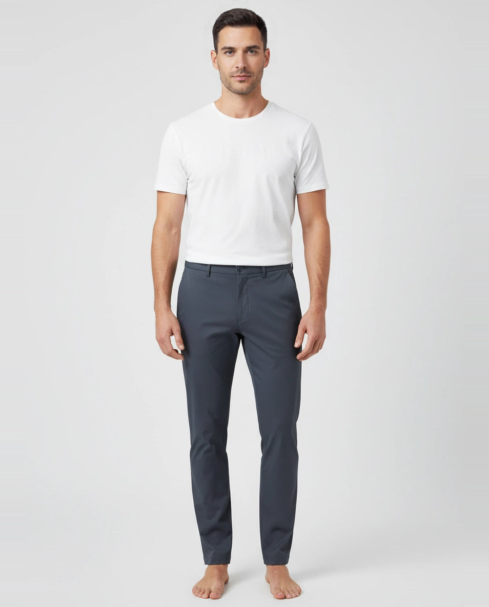 BOSS Green T_Phoenix Pro Dark Blue Trousers on model