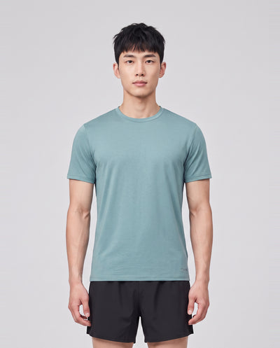 Men's Catini Firenze Plain T-Shirt in Light Teal