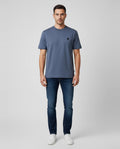 BOSS Black C-Taut 01 Open Blue T Shirt on model