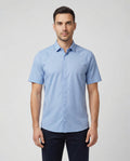 BOSS Green ST_Excurse S Light/Pastel Blue Shirt - Model Shot
