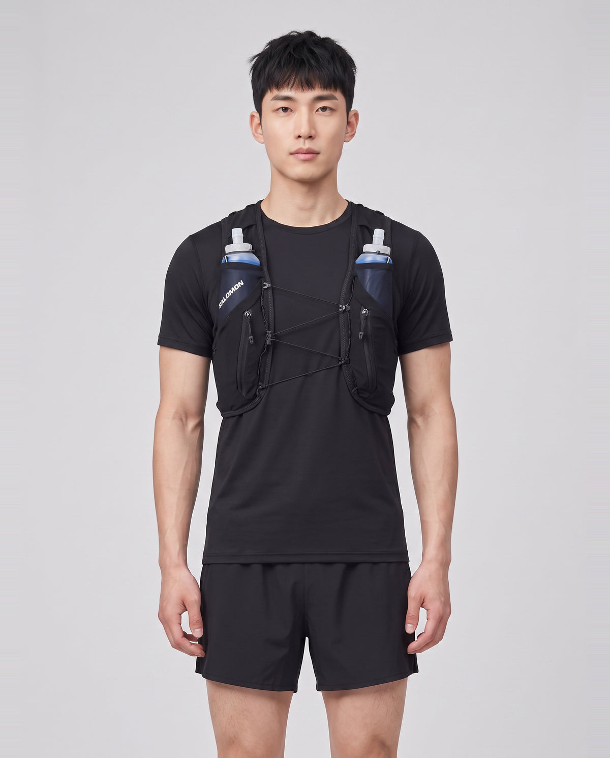 Salomon Unisex Adv Skin 12 Running Vest Pack — on model