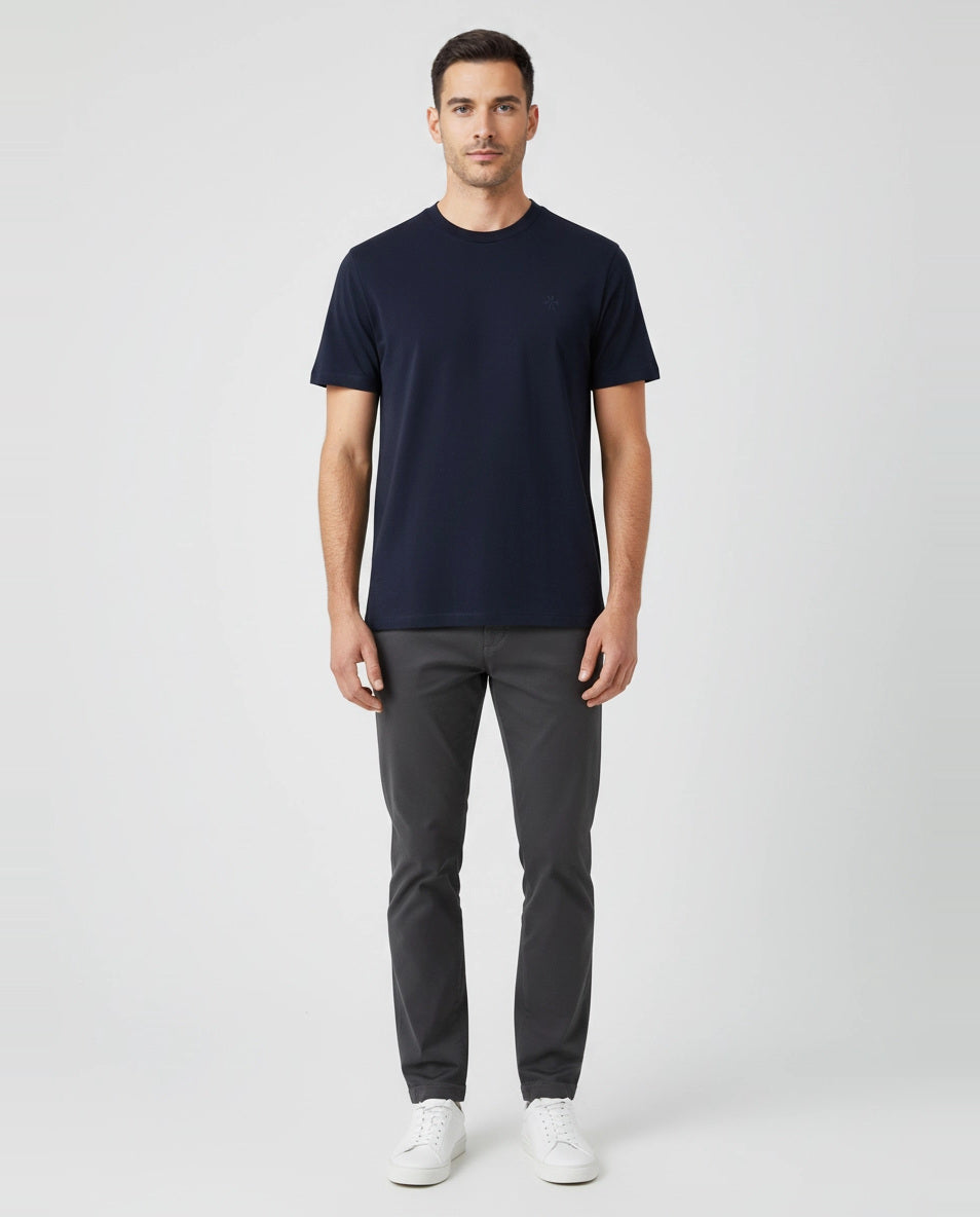 Mens Jacob Cohen Dark Blue T Shirt on model