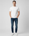 BOSS Black H-Tessler 202 White Slim Fit T Shirt on model