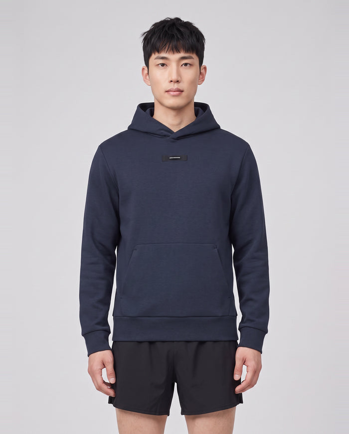 Men's On Running Navy Focus Tech Hoodie