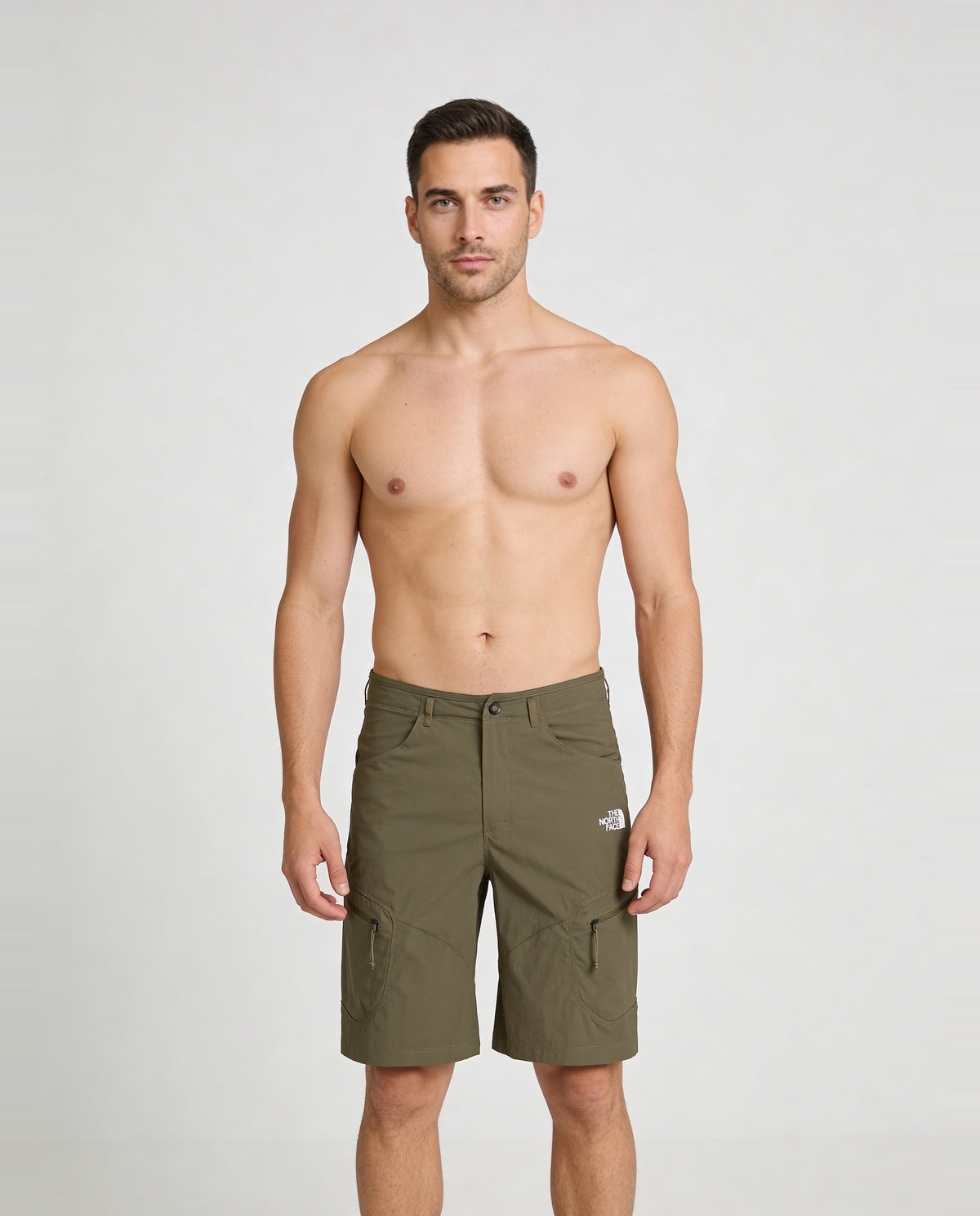 Mens The North Face Exploration New Taupe Short - Model Front