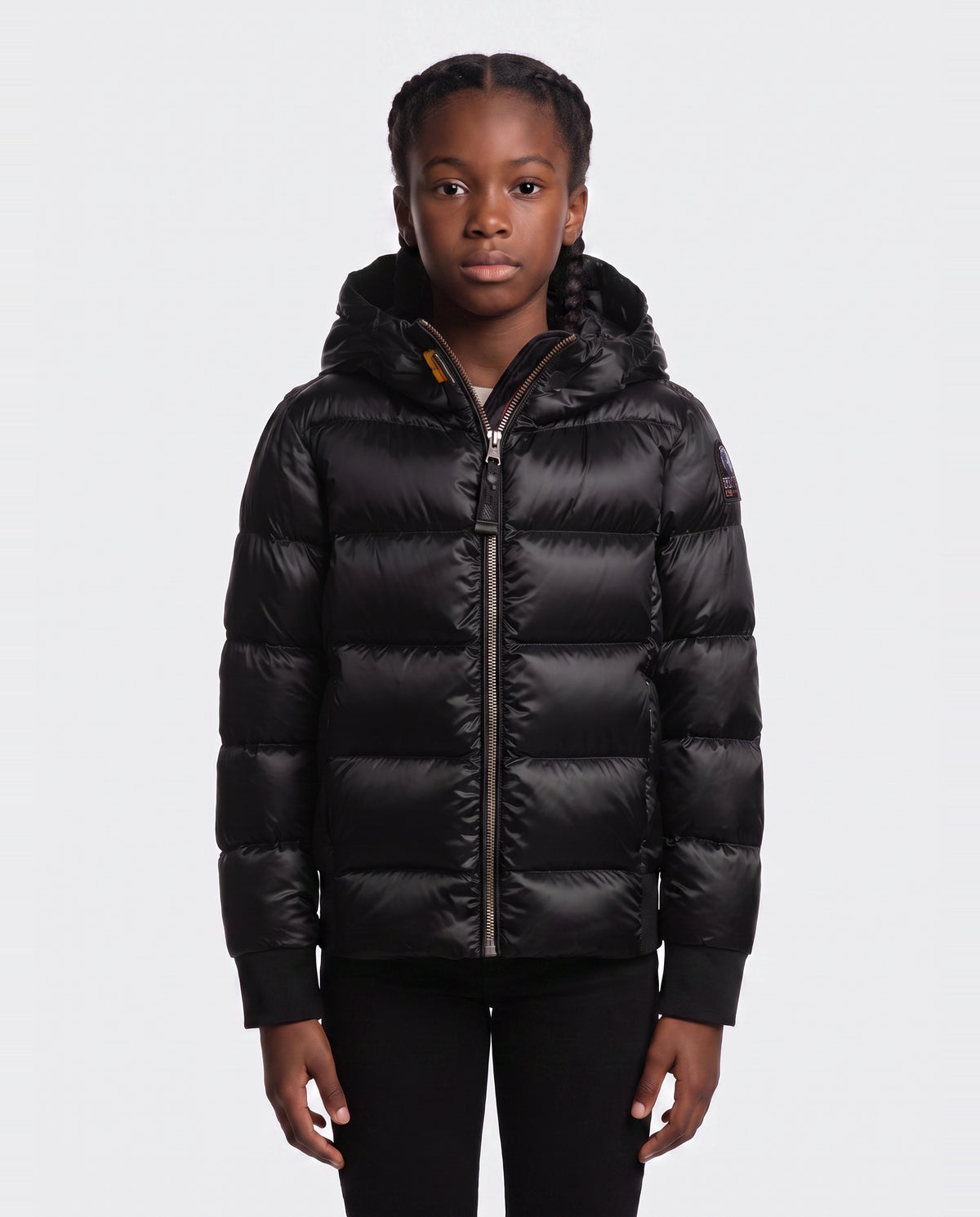 Girls Parajumpers Mariah Jacket in Black — on model