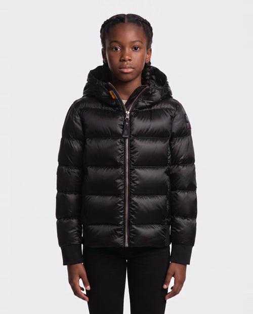 Girls Parajumpers Mariah Jacket in Black — on model