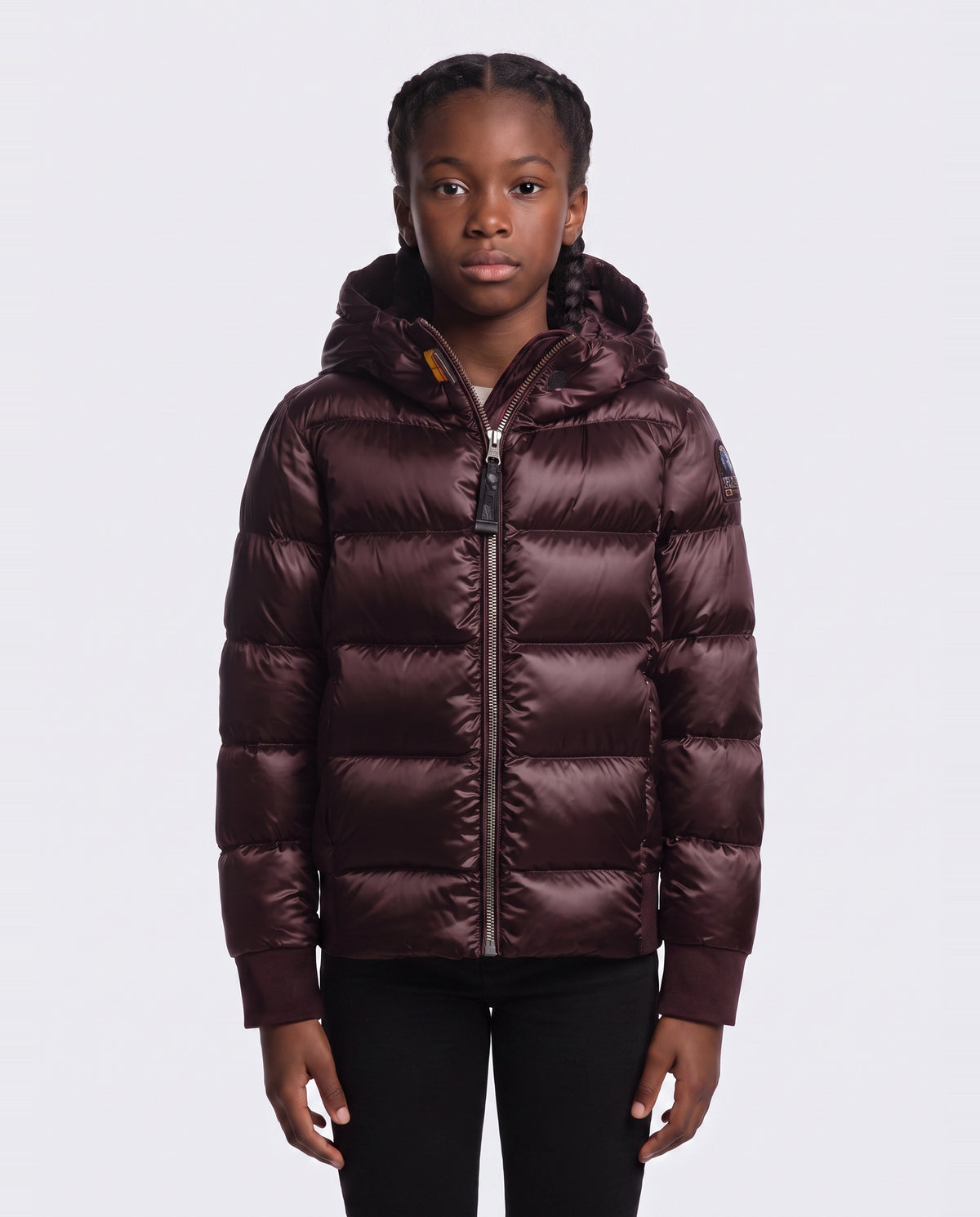Girls Parajumpers Mariah Jacket in Bordeaux — on model