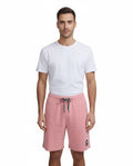 Men's Sandbanks Badge Logo Dusty Pink Shorts - Model Shot