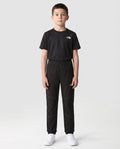 Boys The North Face Teen Monument Woven Black Trousers — on model