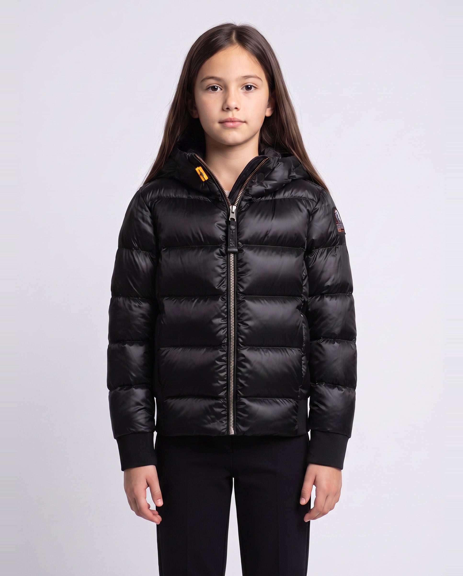 Girls Parajumpers Black Jinny Jacket — on model