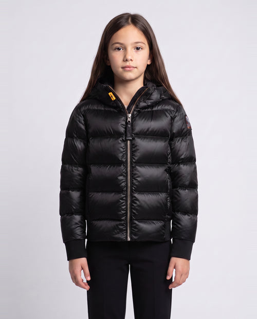 Girls Parajumpers Black Jinny Jacket — on model