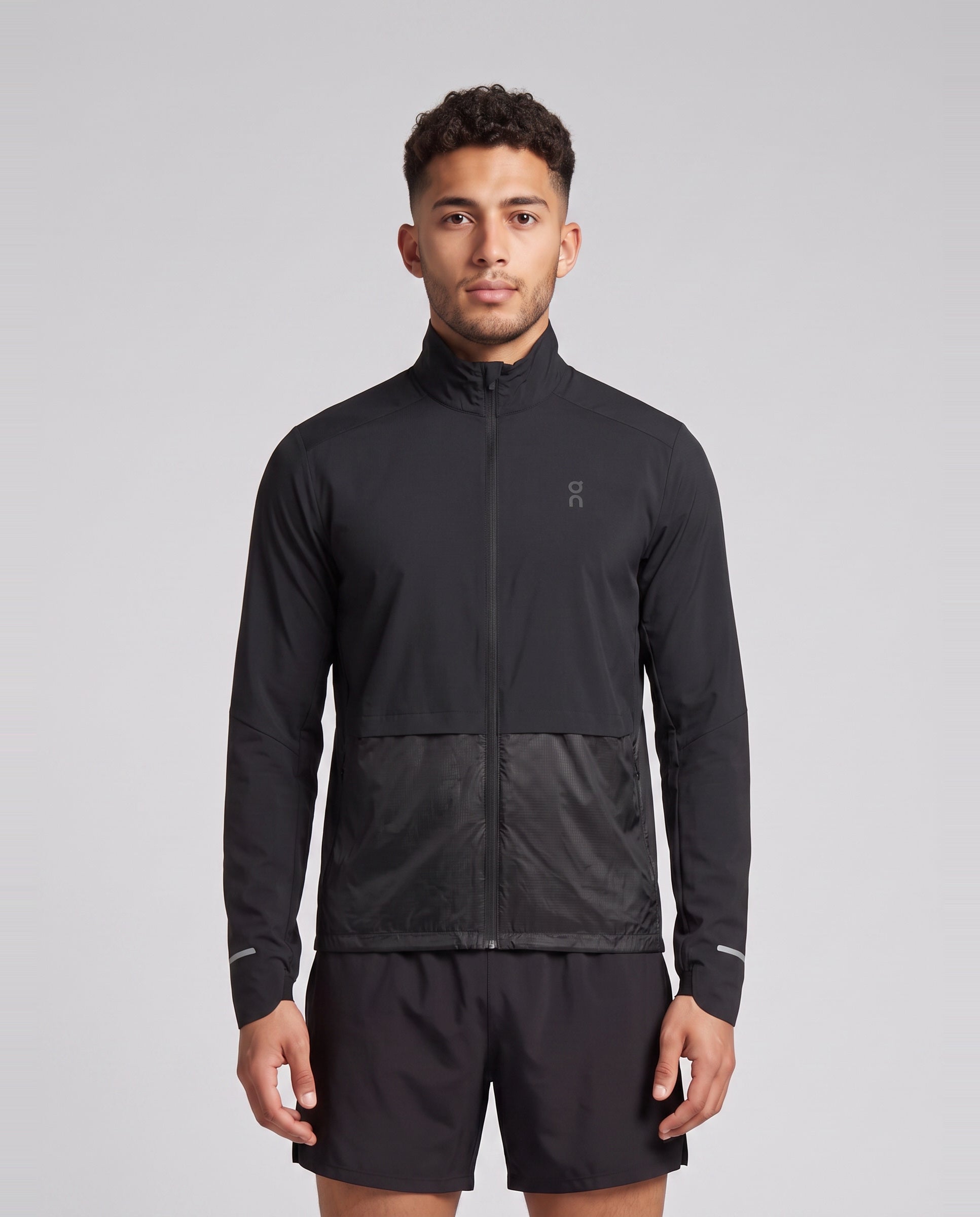 Weather Jacket 3 Black — on model