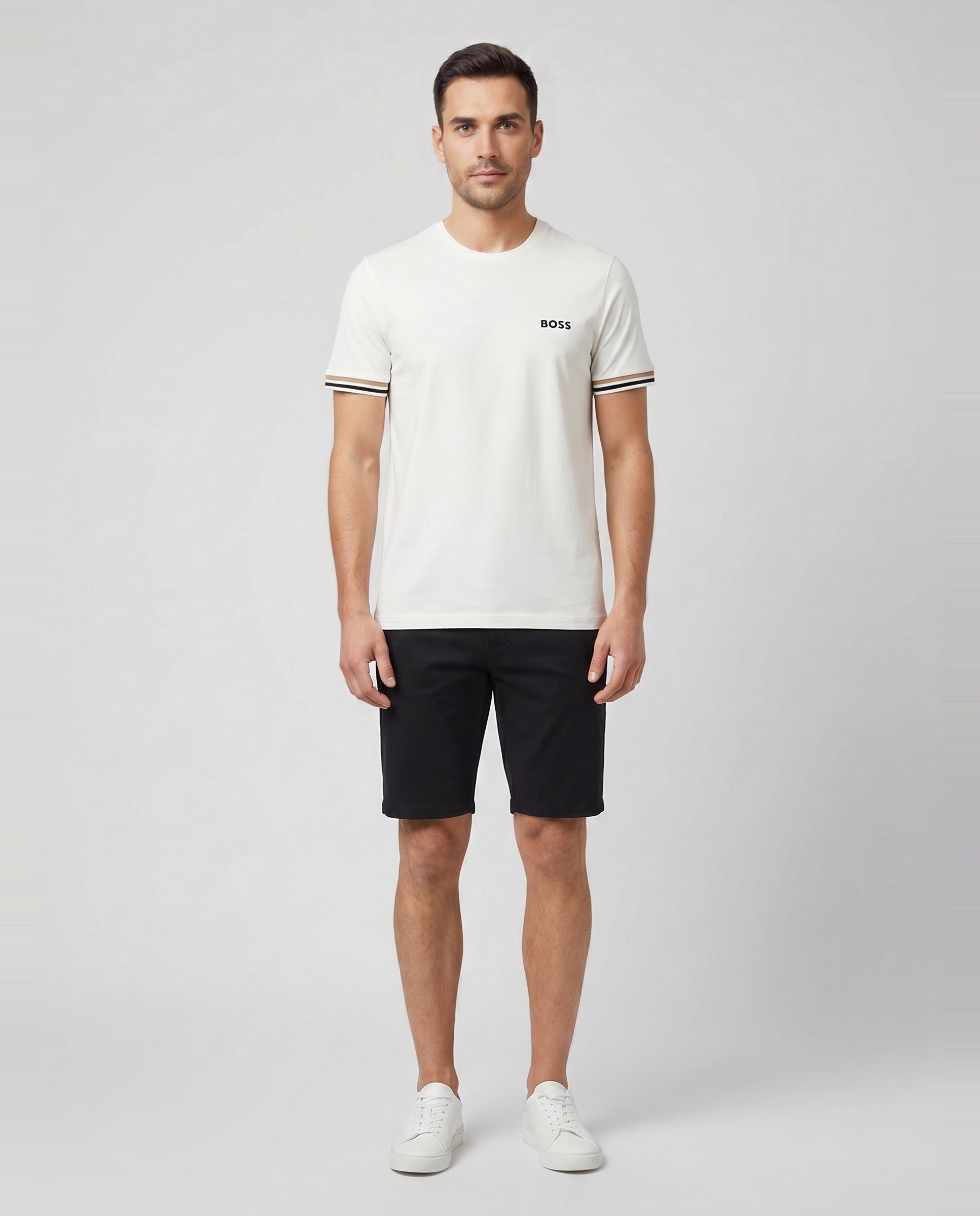 BOSS Black H-Kane1-Shorts Black Shorts - Model Shot
