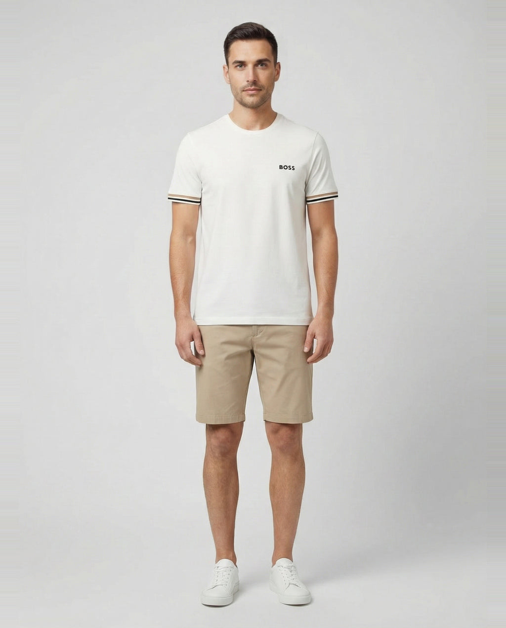 BOSS Green SH_Commuter TCL Light/Pastel Green Shorts - Model Shot
