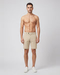 Men's Sandbanks Stone Badge Logo Chino Short — on model