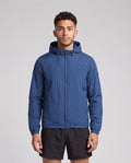 Men's Catini Il Vento Windbreaker in Azure Blue — on model