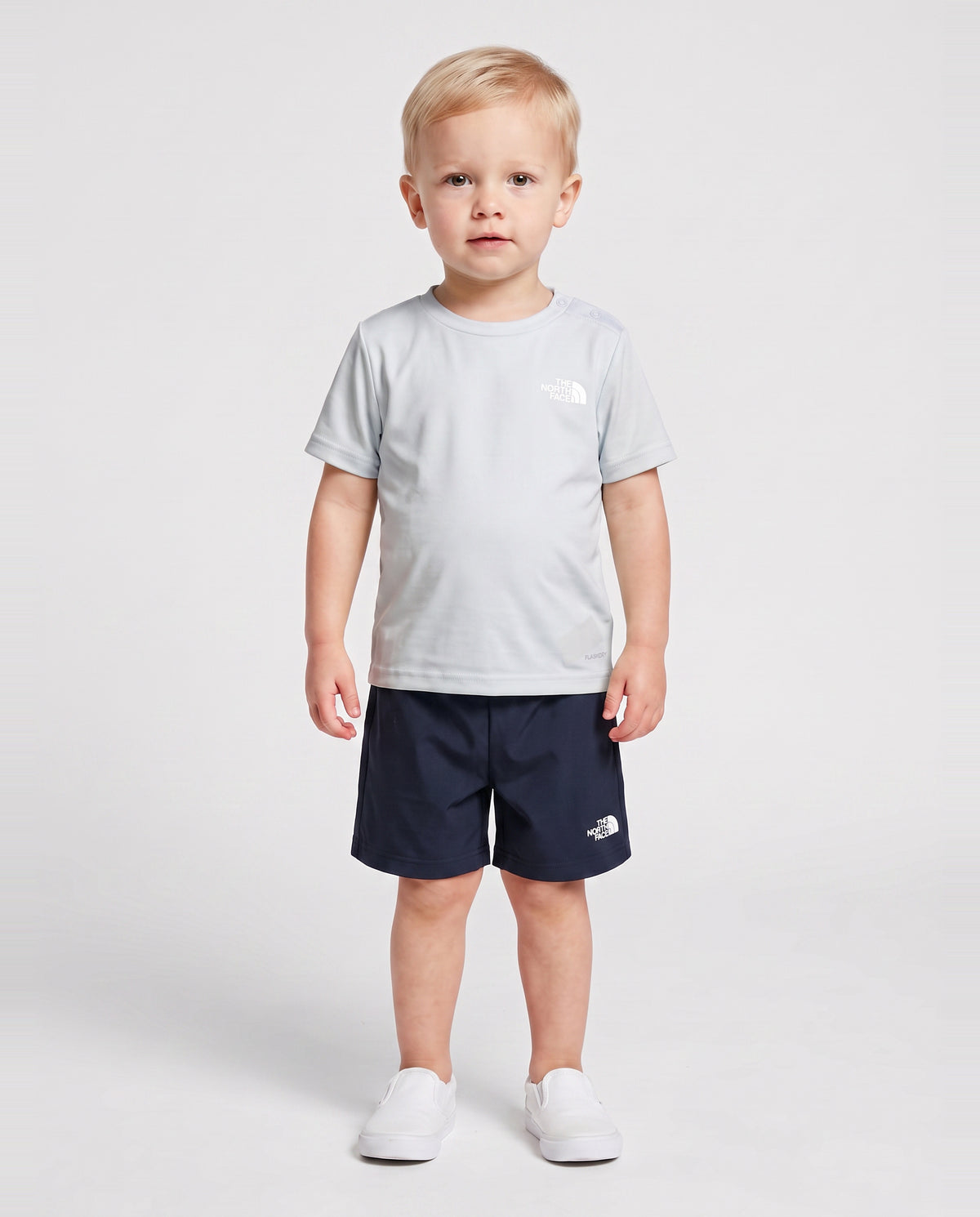 Kids The North Face Baby 24/7 Polar Haze Tracksuit Set — on model