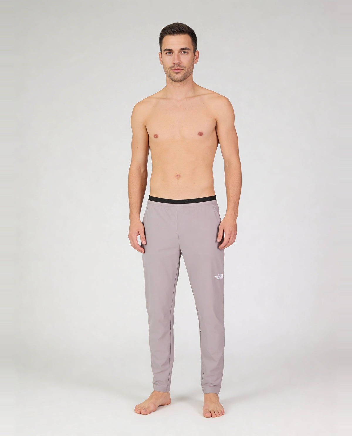 Mens The North Face Mountain Athletics Ushba HD Grey Trousers - Model Full Body