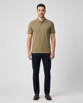Men's BOSS Black P Paino 152 Open Brown Polo Shirt on model