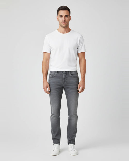 Men's BOSS Grey H-Delaware Jeans on model