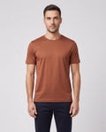 Men's Gran Sasso Auburn Mercerised T Shirt — on model