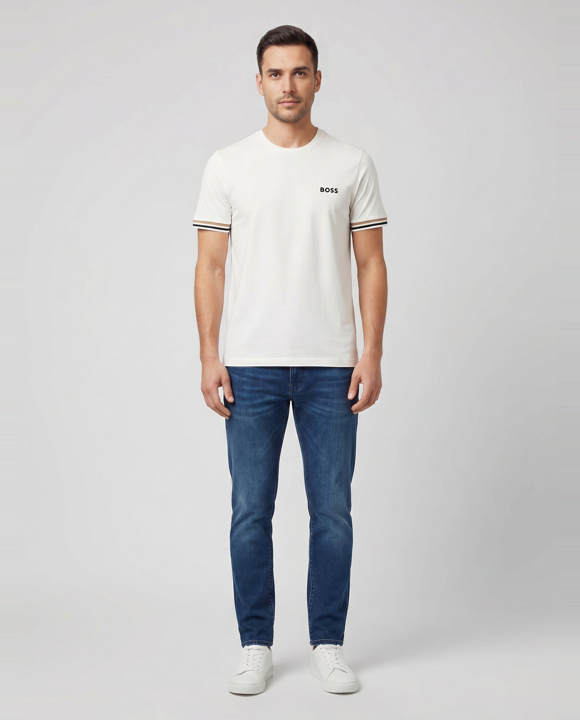 BOSS Black H-Delaware Navy Jeans - Model Shot
