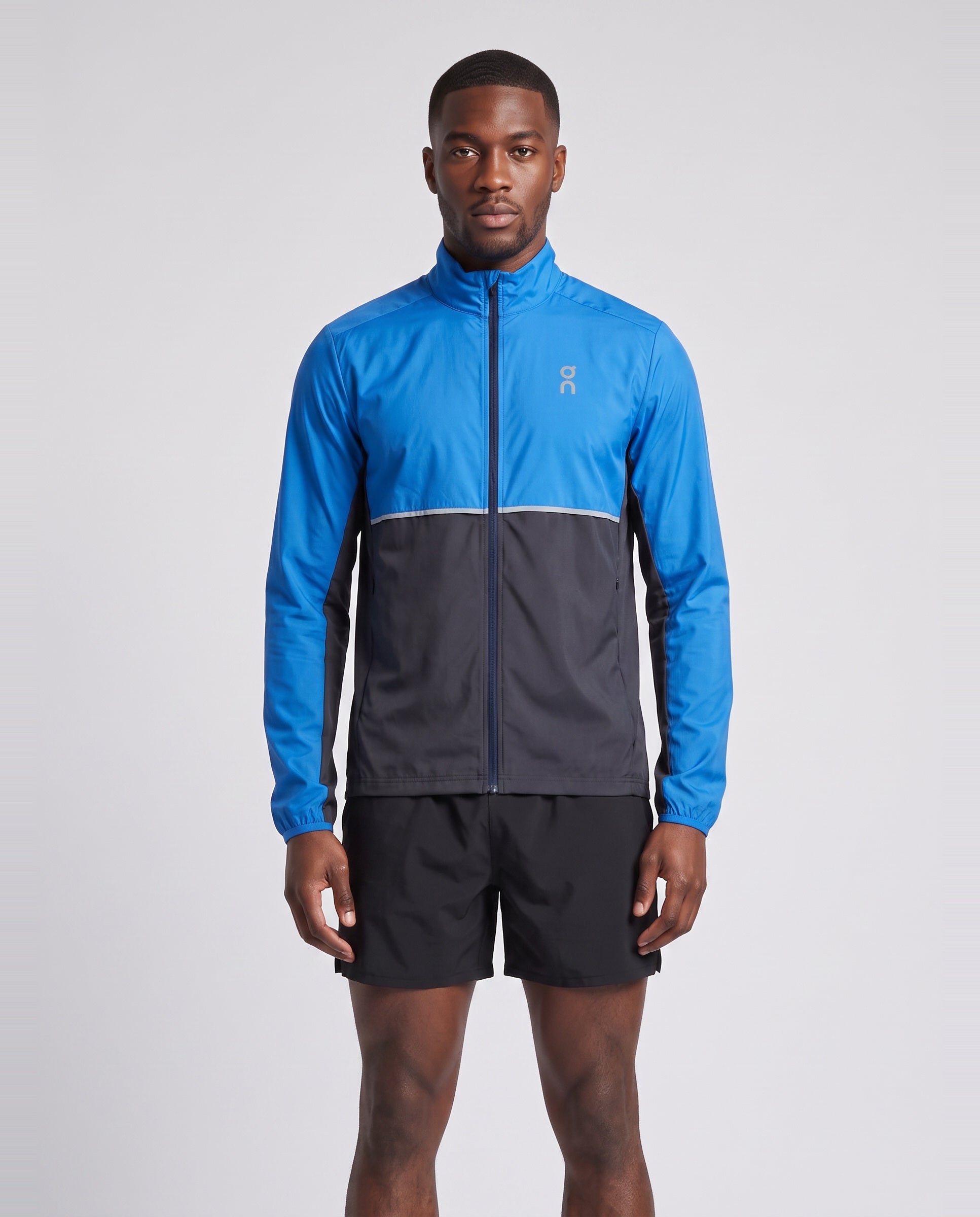 Men's On Running Core Jacket 1 Jay | Eclipse — on model