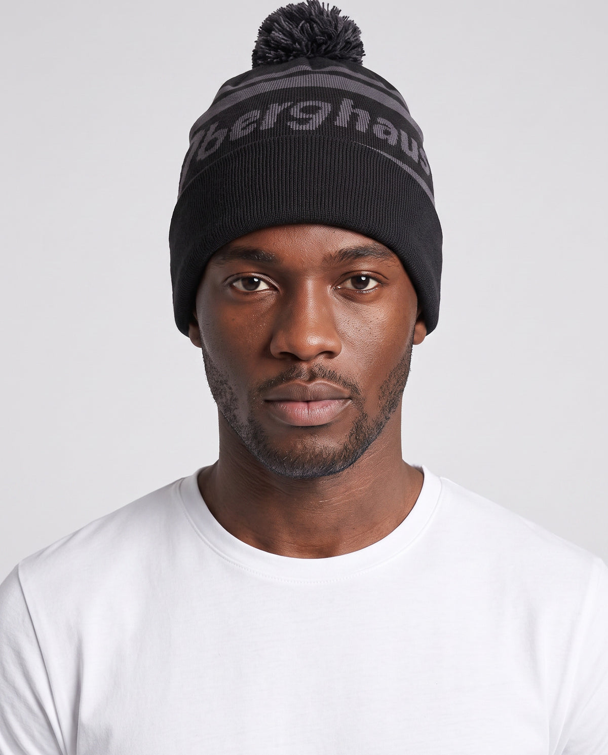 Men's Berghaus Dark Grey Beanie — on model