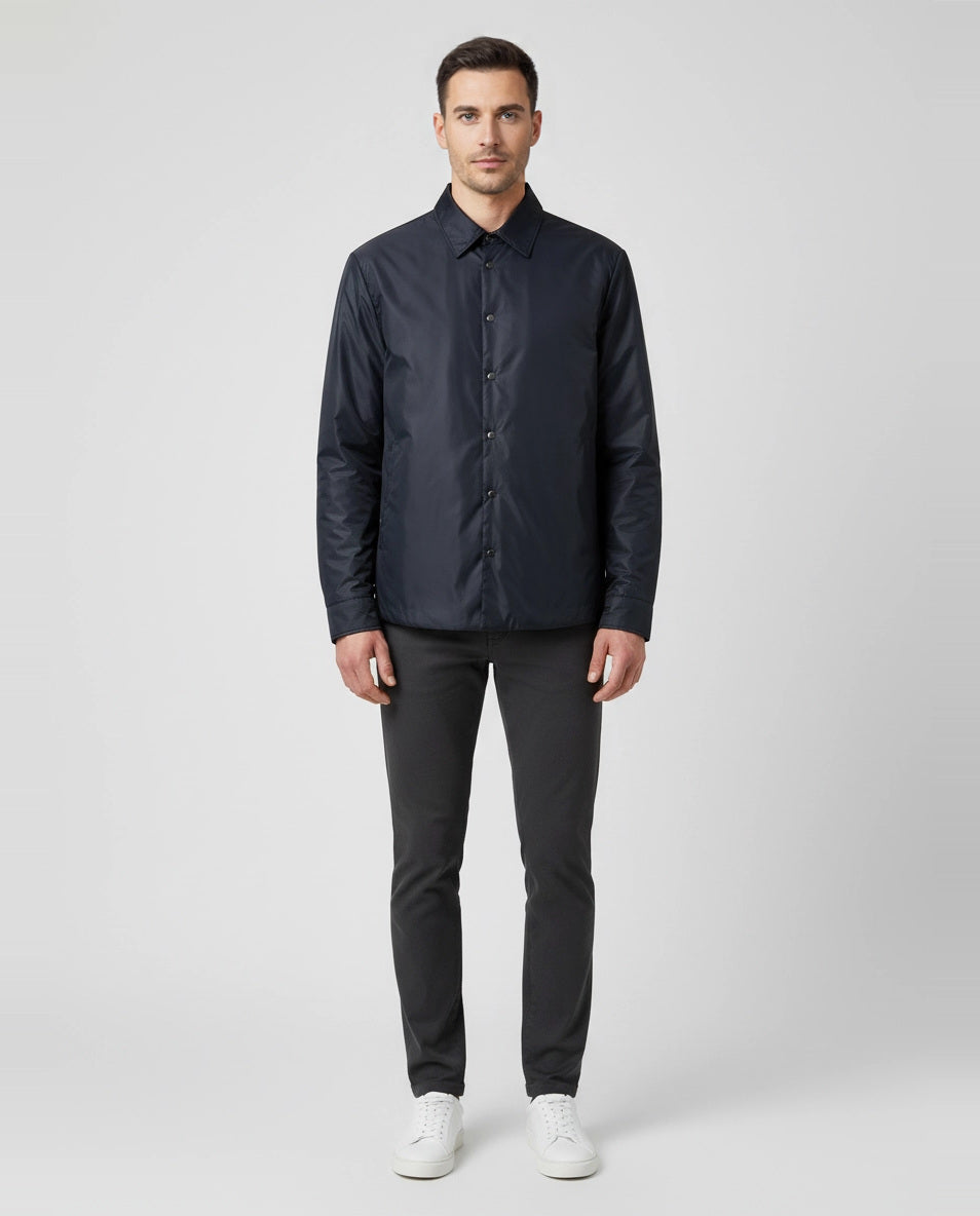 BOSS Black P-LUKE-PADD-261 Dark Blue Shirt on model