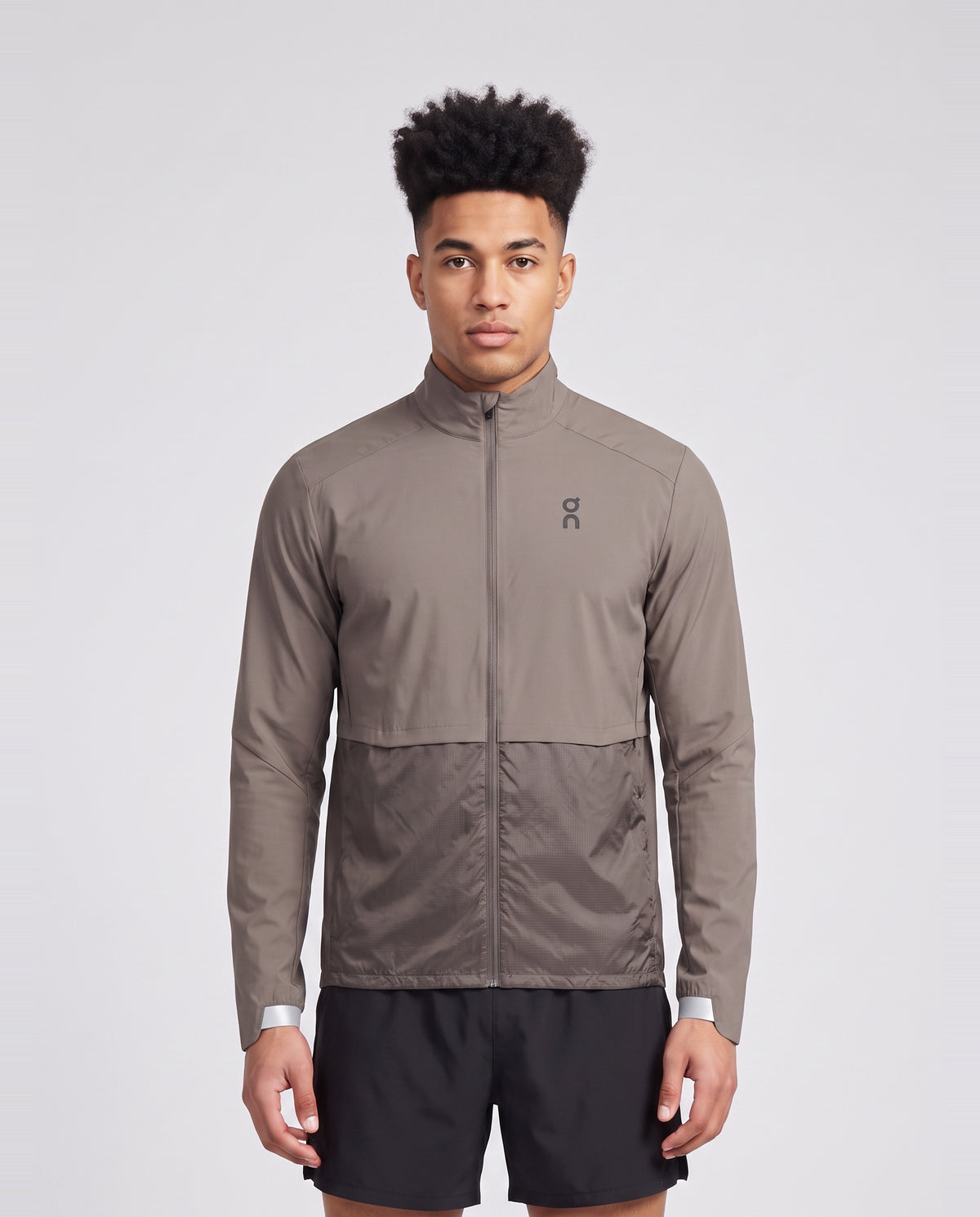 Weather Jacket 3 Ember — on model
