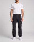 Men's On Running Black Water Resistant Trek Pants — on model