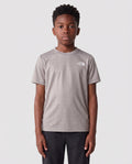 Kids The North Face Teen Pentadome Embossed Meld Grey  T Shirt — on model