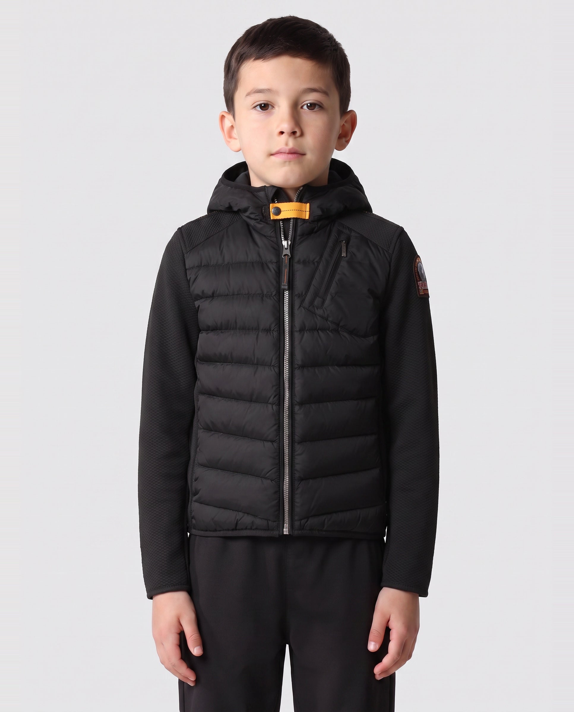 Boys Parajumpers Nolan Jacket in Black — on model