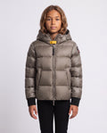 Girls Parajumpers Tilly Jacket in Slate Mud — on model