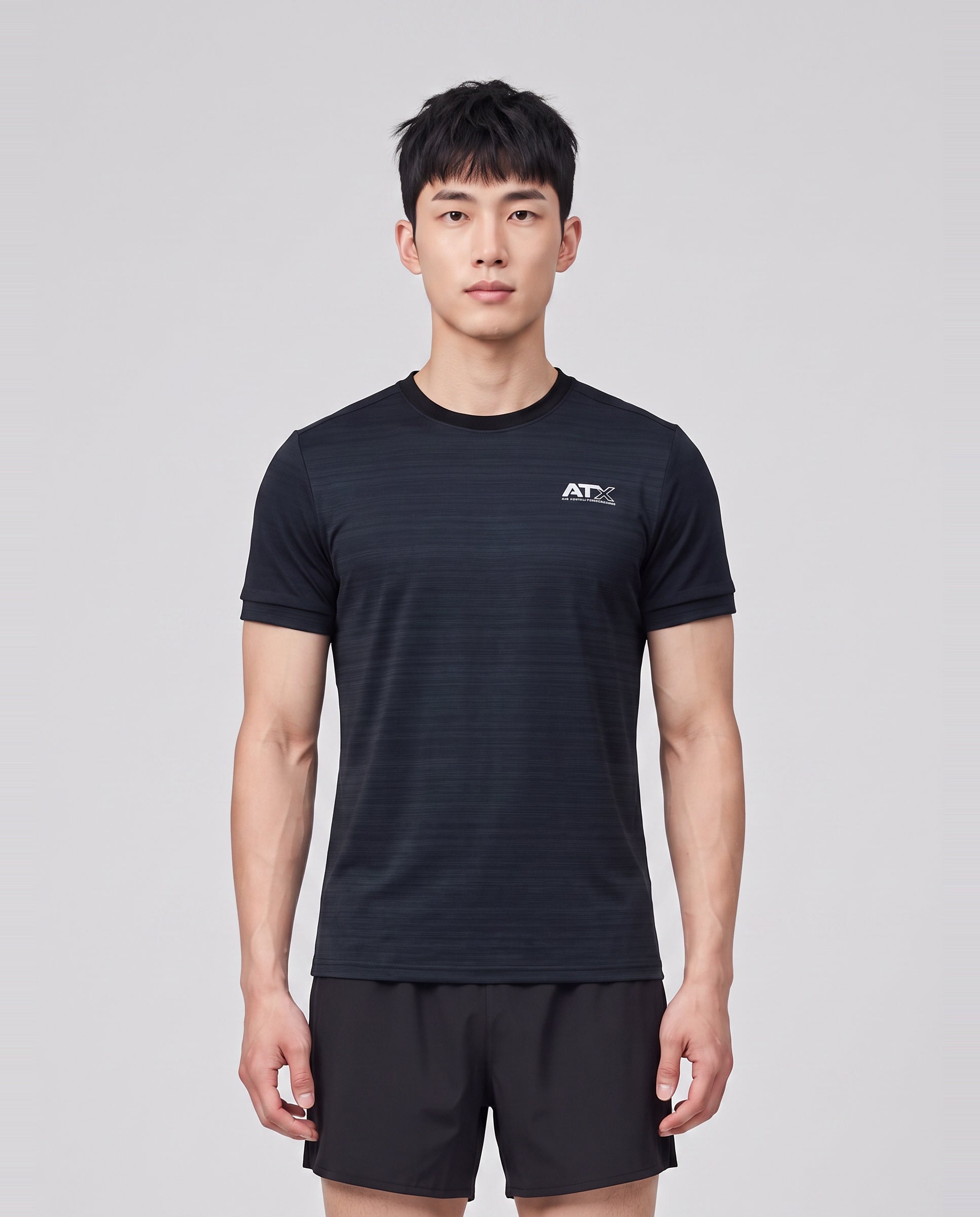 Men's ATX Alpine T-Shirt in Black — on model