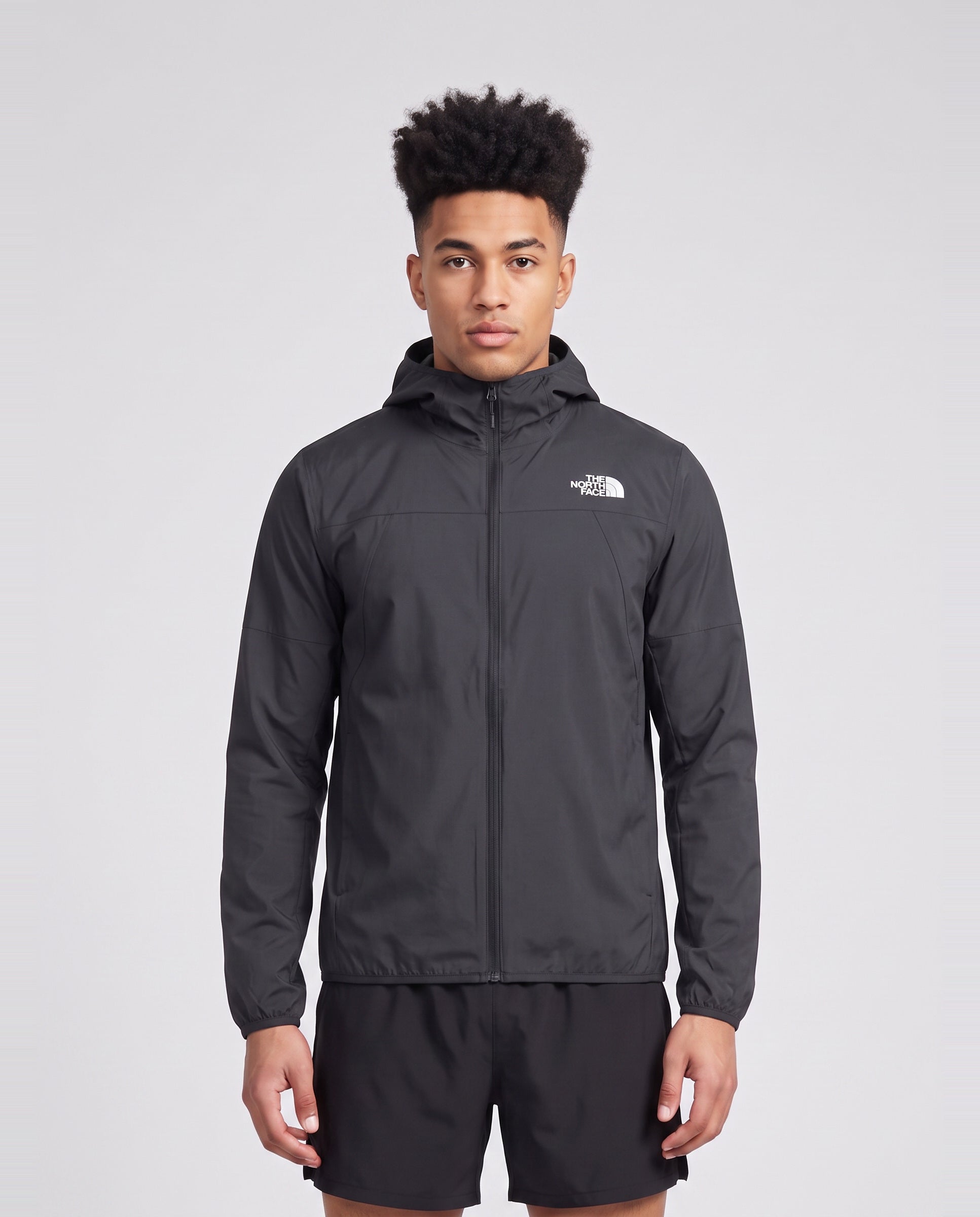 Men's The North Face Mountain Athletics Ushba HD Jacket TNF Black — on model