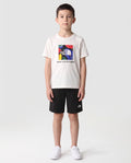 Kids The North Face Kid Box NSE Play Set TNF Black White Tracksuit Set — on model