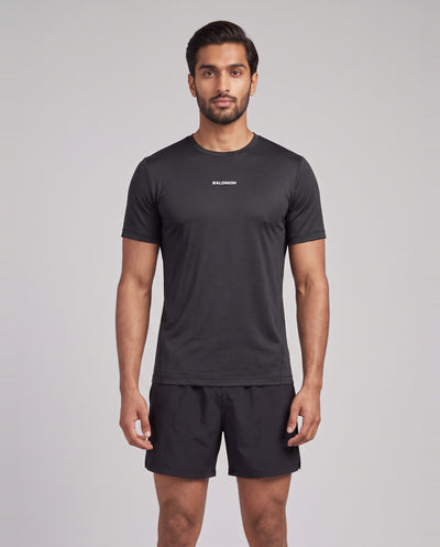 Men's Salomon Deep Black Shkout Core SS T Shirt