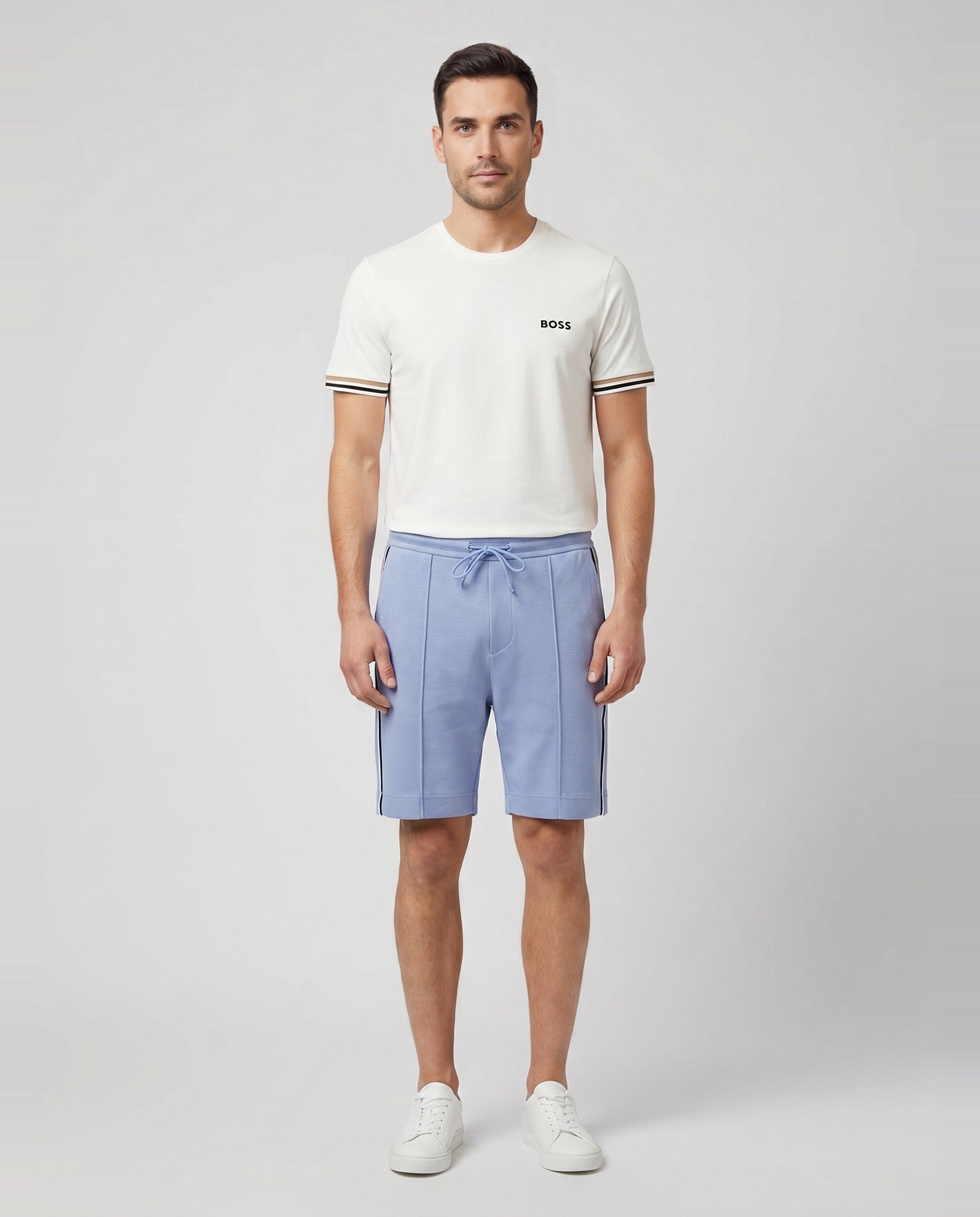BOSS Green JT_Join Headlo Light/Pastel Blue Short - Model Shot