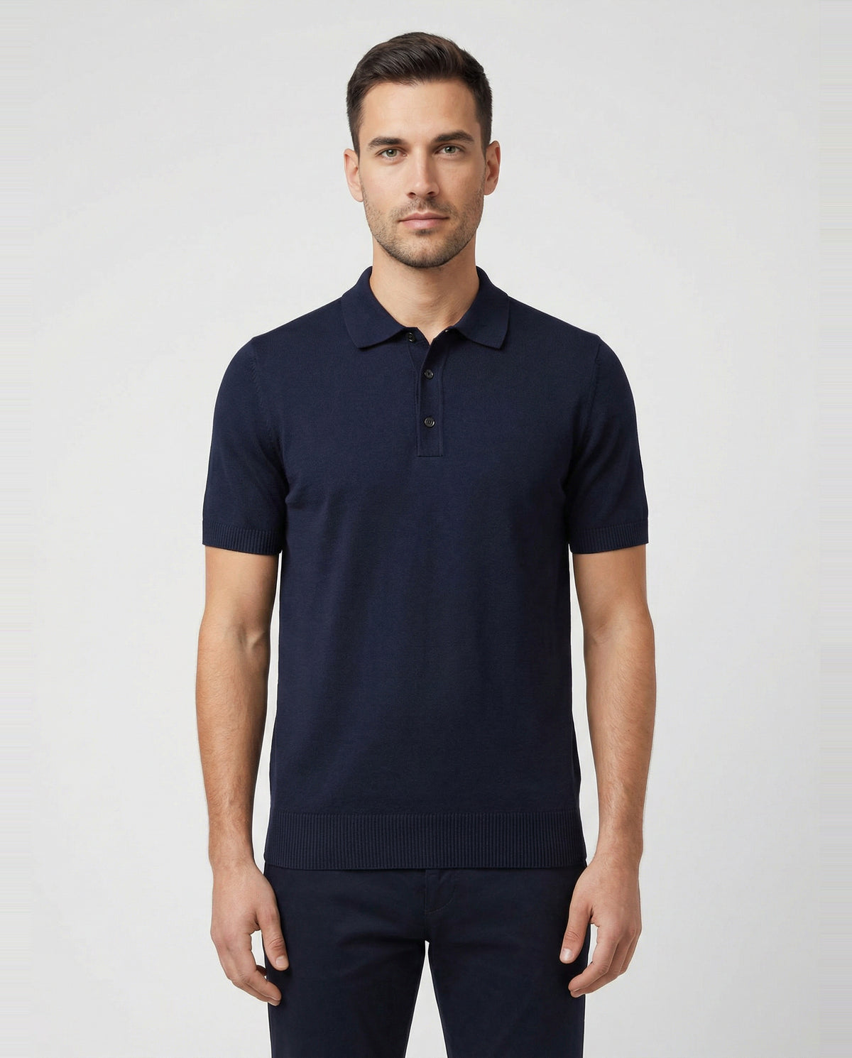 BOSS Black H-Nolano Dark Blue Knitwear - Model Shot